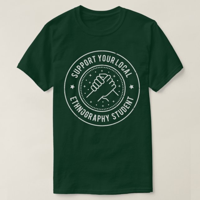 Stöder din lokala etnografi i Student T Shirt (Design framsida)