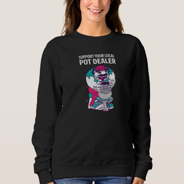 Stöder din lokala pothandlare - keramiska pottarti t shirt (Framsida)