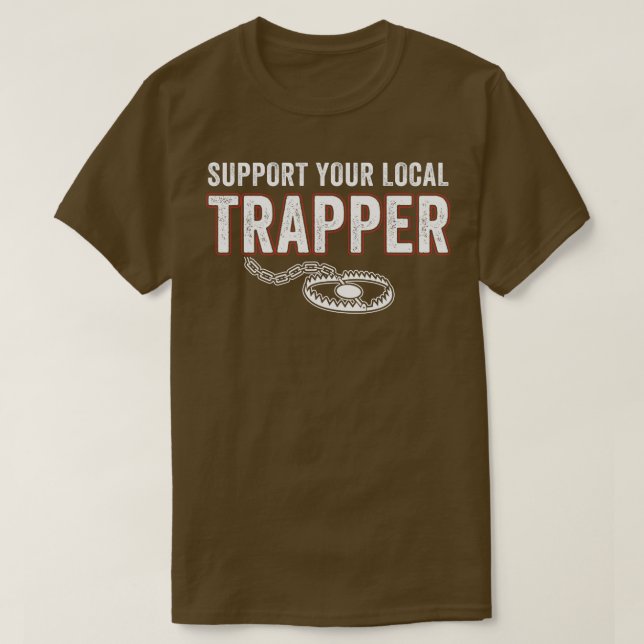 Stöder din lokala svällningsjakt t shirt (Design framsida)