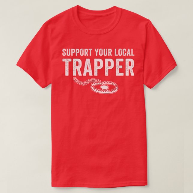Stöder din lokala svällningsjakt t shirt (Design framsida)