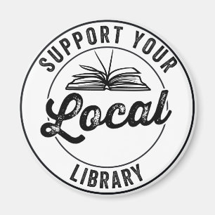 Stöder ditt lokala Bibliotek Magnet