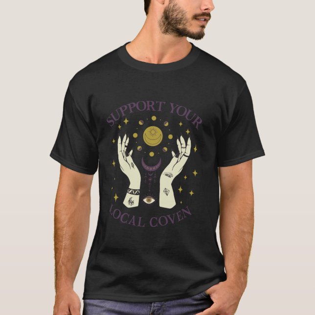 Stöder ditt lokala tvättprogram för Halloween T S Shirt (Framsida)
