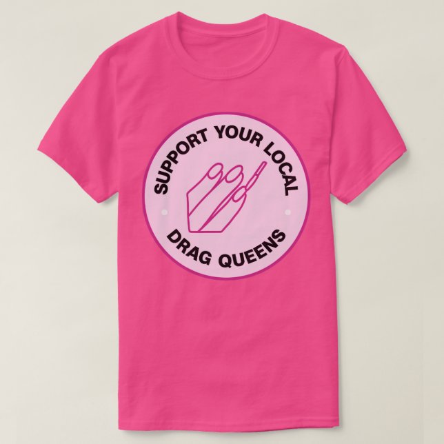 Stöder lokala dragköer t shirt (Design framsida)