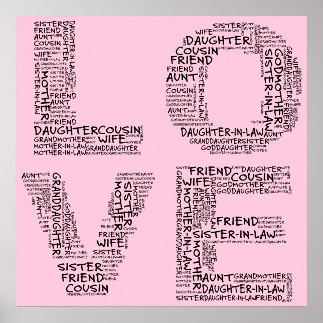 Stöder loved (svart text) poster (Framsidan)