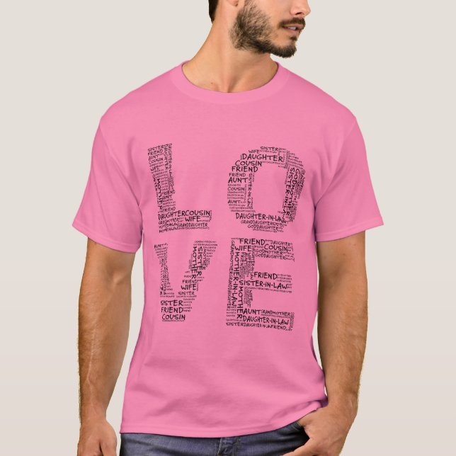 Stöder loved (svart text) t shirt (Framsida)