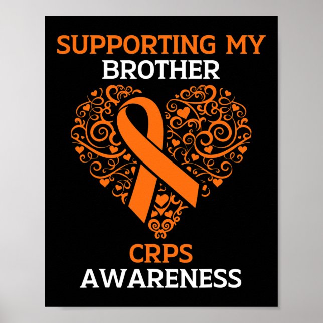 Stöder min broder RSD Crps Awareness Month Ora Poster (Framsidan)