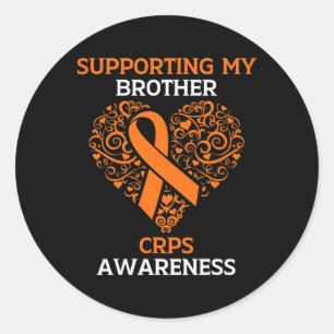 Stöder min broder RSD Crps Awareness Month Ora Runt Klistermärke