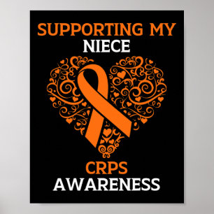 Stöder min niece RSD Crps Awareness Month Orang Poster