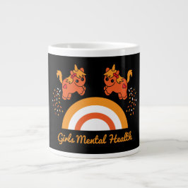 Stödflickors medvetenhet om psykisk hälsa jumbo mugg