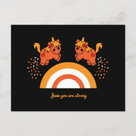 Stödflickors medvetenhet om psykisk hälsa vykort