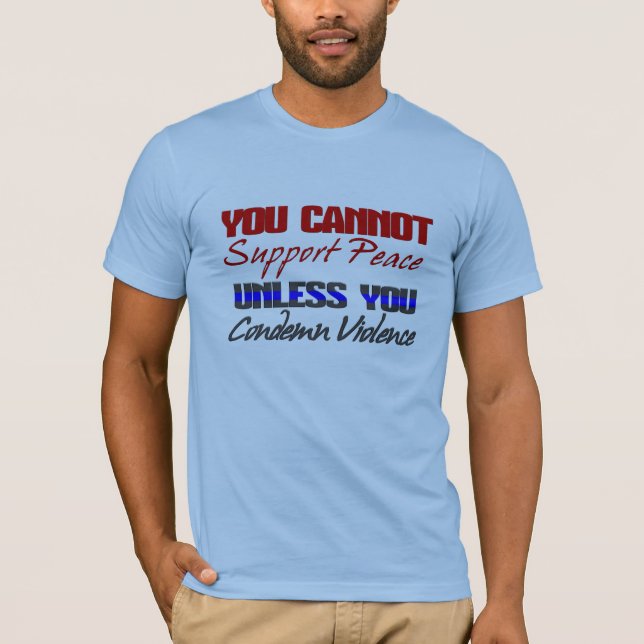 STÖDFRED - FÖRDÖMA VÅLD T SHIRT (Framsida)