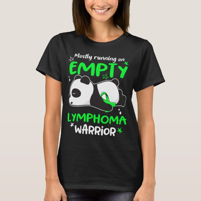 Stödgåvor för Lymphoma Awareness Ribbon Support T Shirt (Framsida)