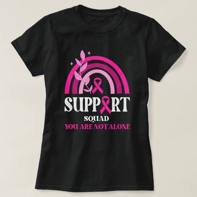 Stödgrupp Bröstcancer Medvetenhet Leopard Rosa T Shirt (Design framsida)