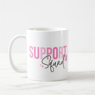 Stödgrupp Bröstcancer Rosa Bandet Medvetenhet Kaffemugg