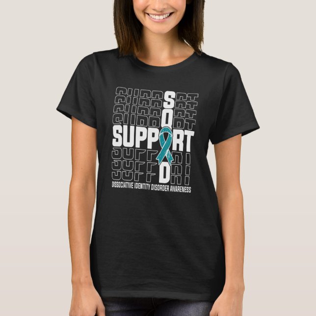Stödgrupp Dissociativ Identitetsstörning T Shirt (Framsida)