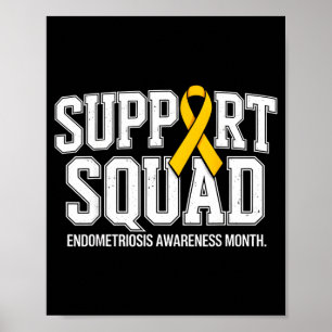 Stödgrupp endometriosis medvetenhet månad poster