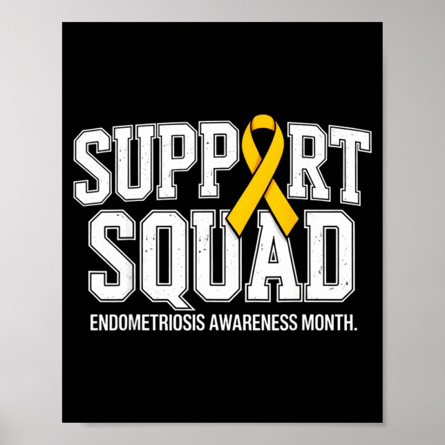 Stödgrupp endometriosis medvetenhet månad  poster (Framsidan)