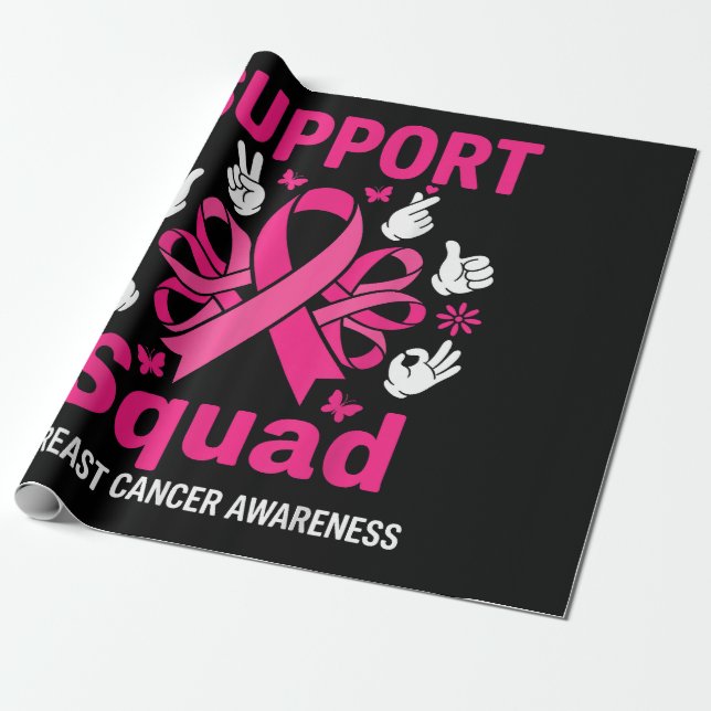 Stödgrupp för bröstcancerupplysning presentpapper (Utrullad)