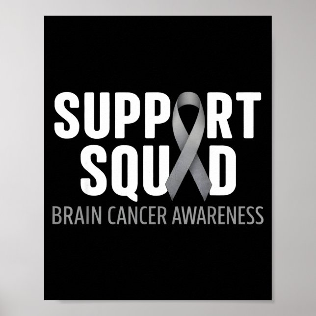 Stödgrupp hjärncancer medvetenhet hjärntumör poster (Framsidan)