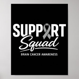 Stödgrupp hjärncancer medvetenhet hjärntumör poster