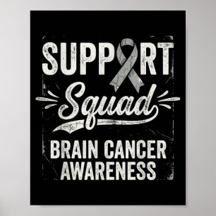 Stödgrupp hjärntumör medvetenhet hjärncancer poster