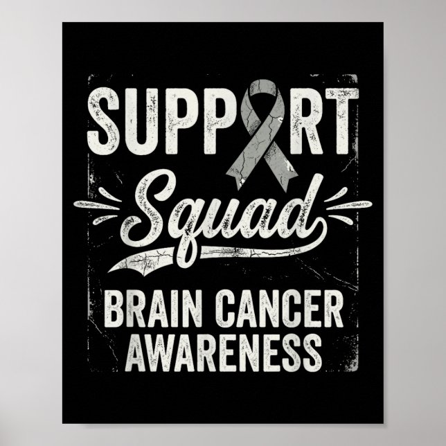 Stödgrupp hjärntumör medvetenhet hjärncancer  poster (Framsidan)