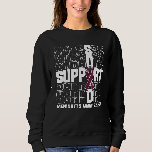 Stödgrupp Meningit Medvetenhet T Shirt (Framsida)