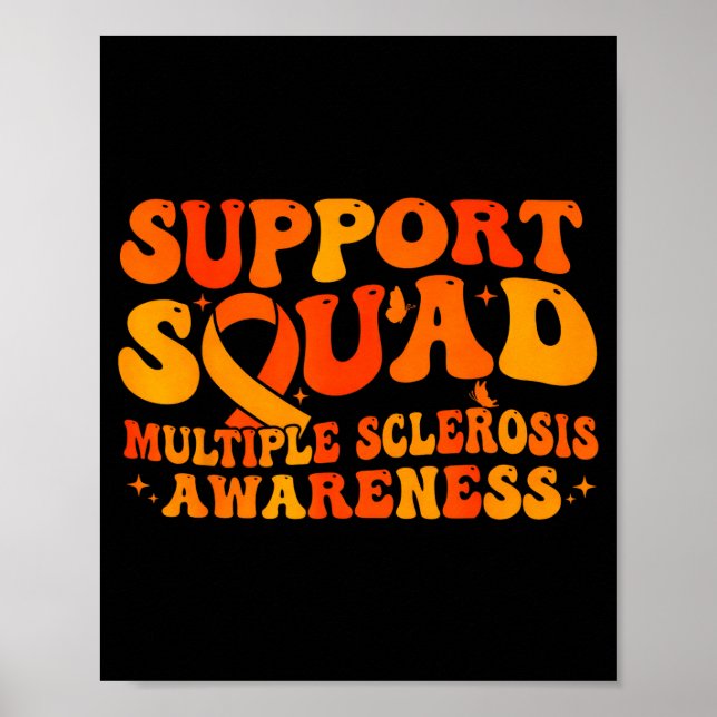 Stödgrupp multipel skleros medvetenhet ms poster (Framsidan)