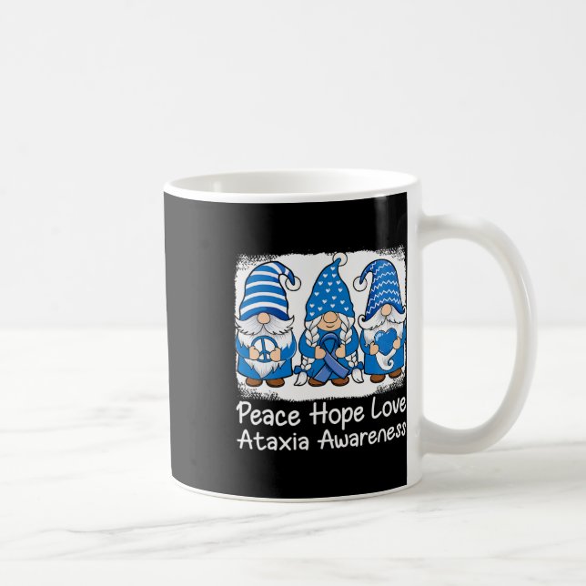 Stödgrupper med blått Ataxi-medvetande i bandton Kaffemugg (Höger)