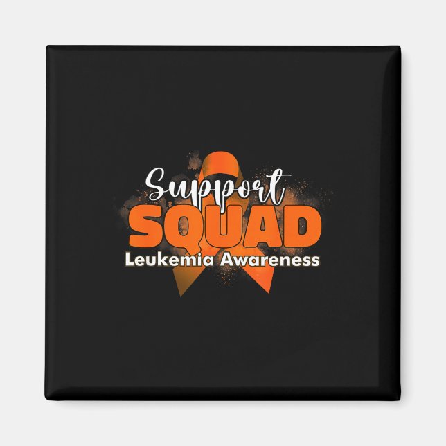 Stödgrupper orange band leukemi cancer magnet (Framsidan)