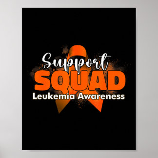 Stödgrupper orange band leukemi cancer poster