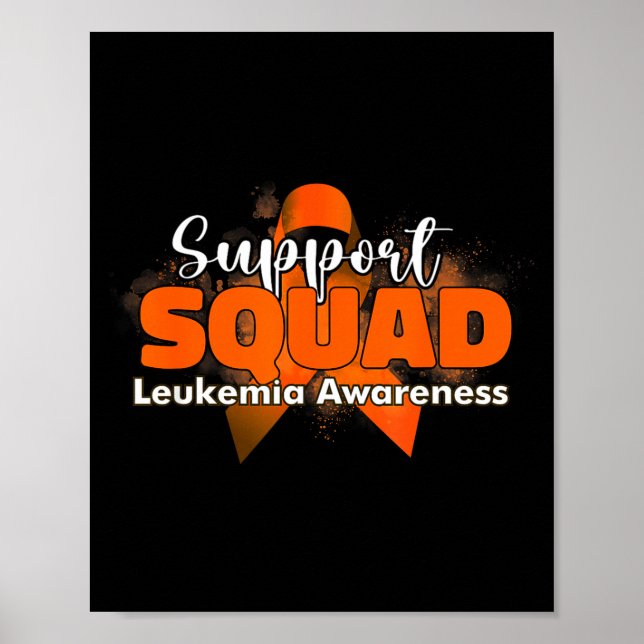 Stödgrupper orange band leukemi cancer poster (Framsidan)