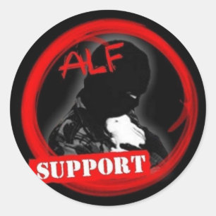 Stödja ALF! Runt Klistermärke