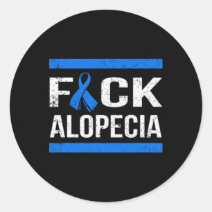 Stödja Alopecias medvetenhet Runt Klistermärke