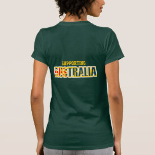 Stödja Australiens grafiktunja T-shirt