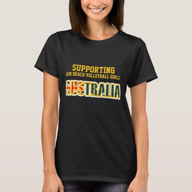 Stödja Australiens grafiktunja Tee (Framsida)