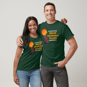 Stödja BLACK MATERNAL Health Awareness T Shirt