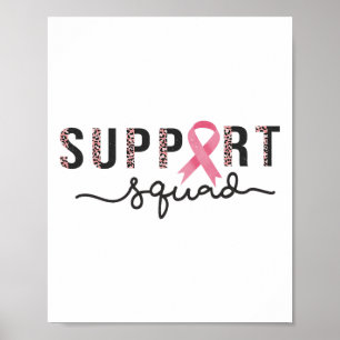Stödja bröstcancermedvetandegraden Leopards Rosa p Poster
