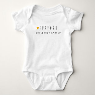 stödja cancer i barndomen. Baby Bodykostym 1-biet T Shirt