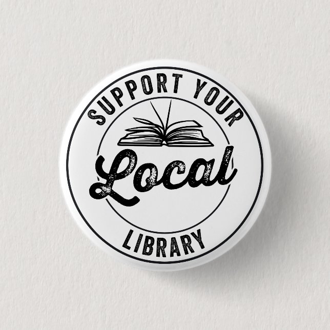 stödja din lokala bibliotek knapp (Framsida)