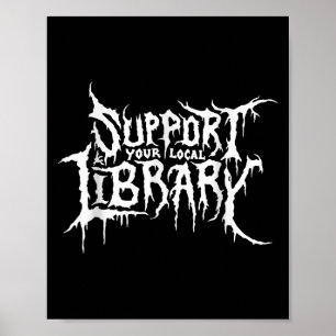 Stödja din lokala bokningsdesign för skräck i Bibl Poster