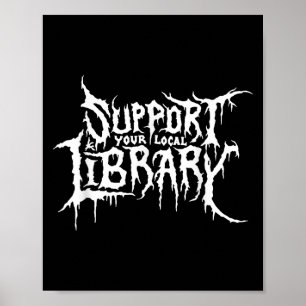 Stödja din lokala bokningsdesign för skräck i Bibl Poster