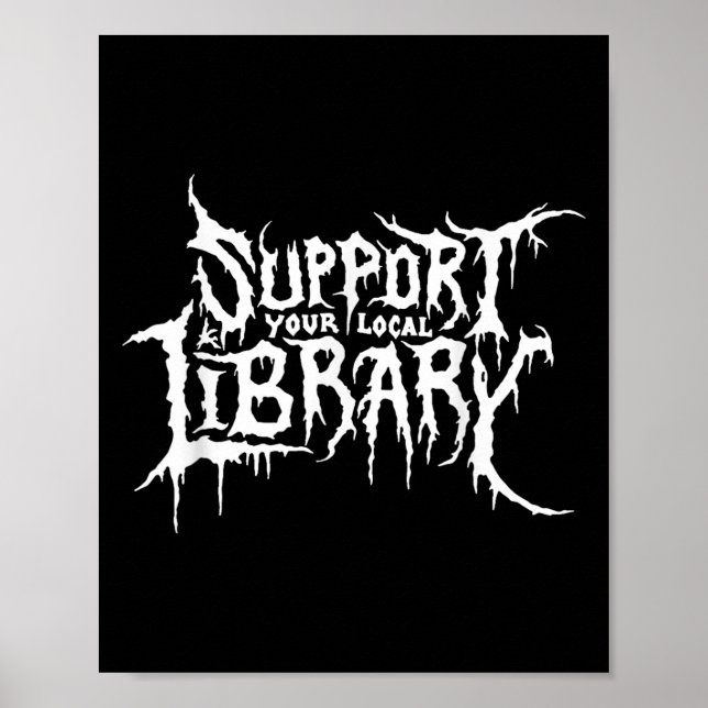 Stödja din lokala bokningsdesign för skräck i Bibl Poster (Framsidan)