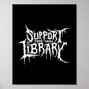 Stödja din lokala bokningsdesign för skräck i Bibl Poster