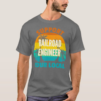 Stödja din lokala järnvägstrafik Ingenjör Tropical T Shirt
