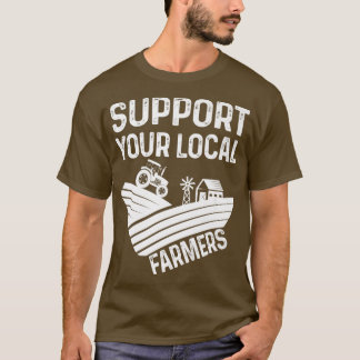 Stödja din lokala jordbrukares Coola Tractor på jo T Shirt