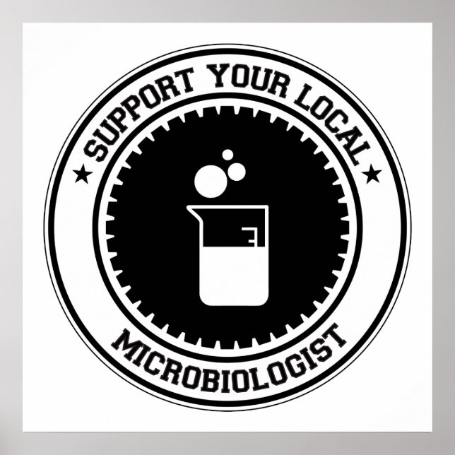 Stödja din lokala mikrobiolog poster (Framsidan)