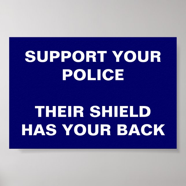 STÖDJA DIN POLIS POSTER (Framsidan)