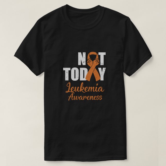 Stödja Grönten för medvetenhet om leukemi T Shirt (Design framsida)