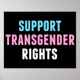 Stödja Höger för transgener Poster